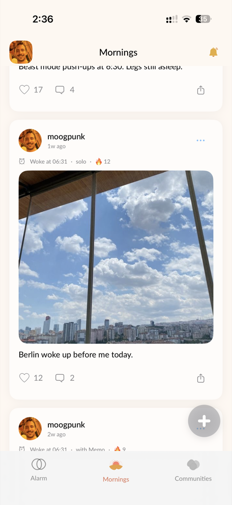 Mornings feed post: Berlin woke up before me today