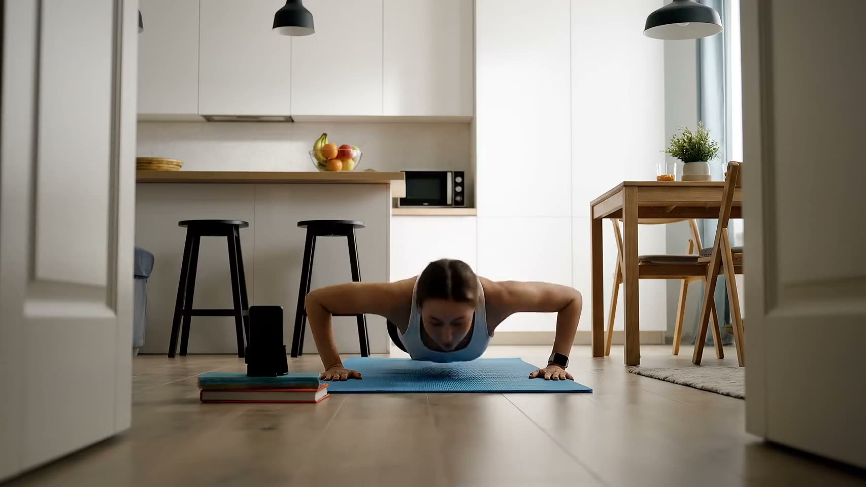 Push-Ups mission in the Alarm Mate app