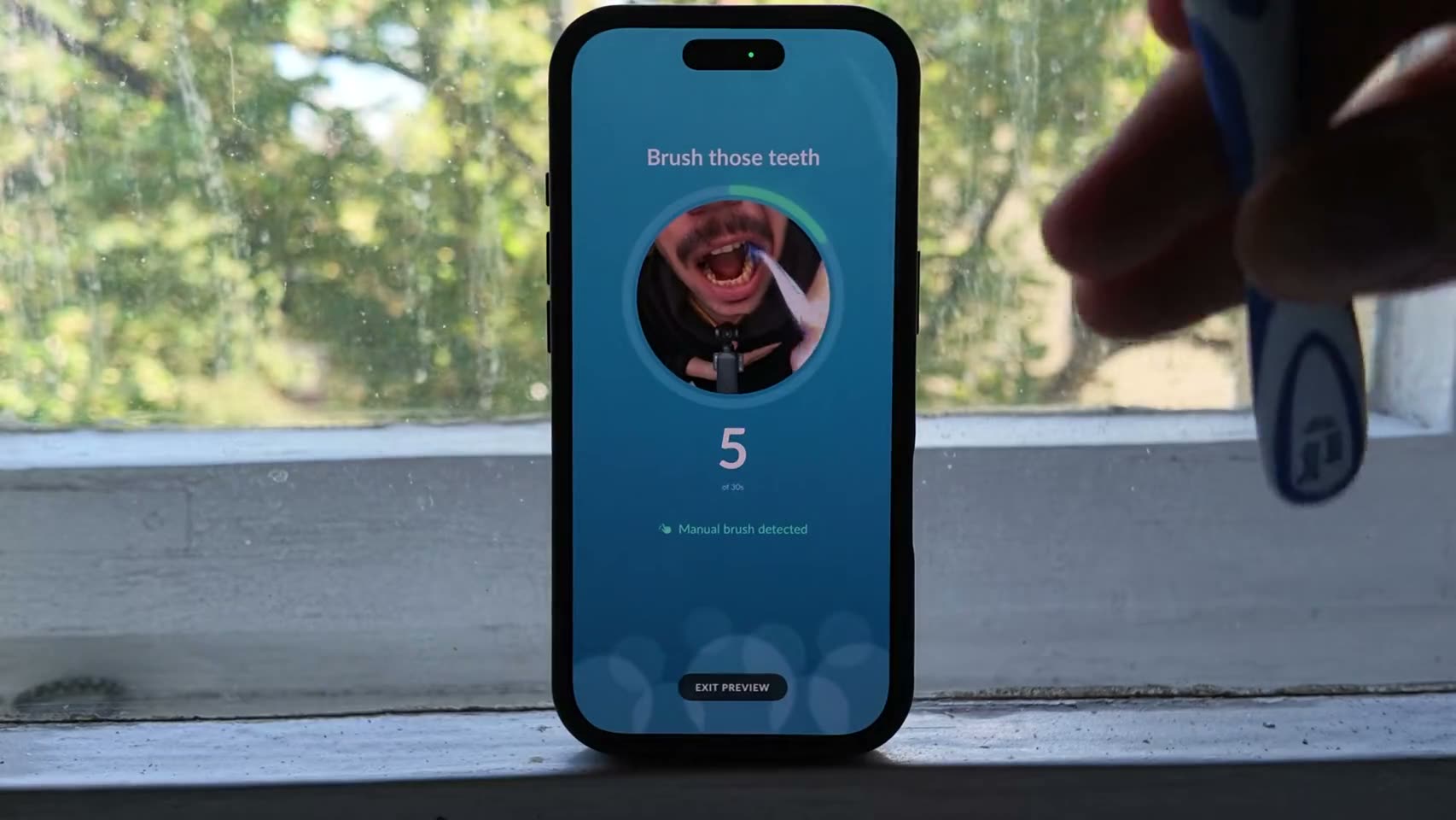 Brush Your Teeth mission in the Alarm Mate app